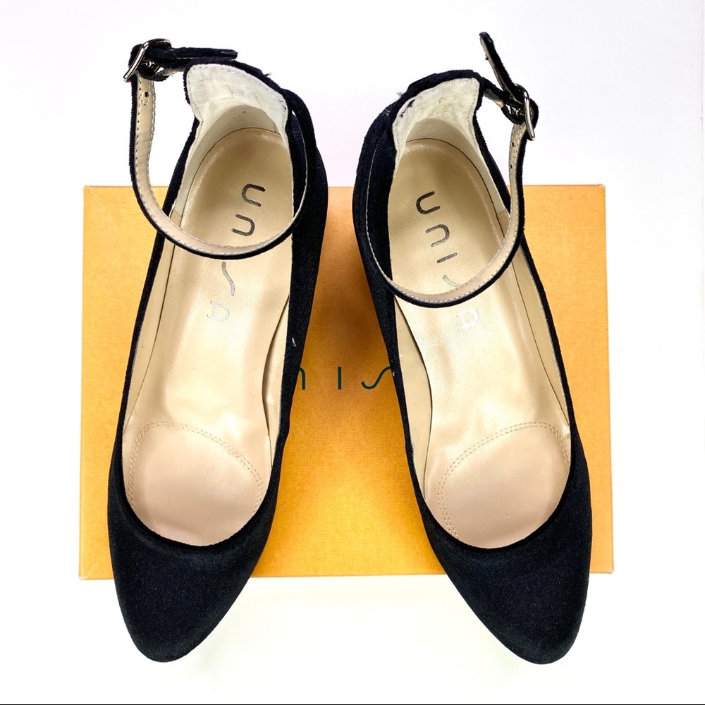 * UNISA Carwinn Velvet Ankle-Strap Pumps *